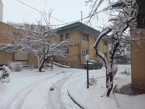 اولین روز برفی پاییزی در قاب بهزیستی استان همدان