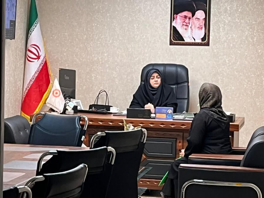 ساوجبلاغ | در راستای تحقق اصل تکریم ارباب رجوع / ملاقات مردمی رئیس بهزیستی با جامعه هدف