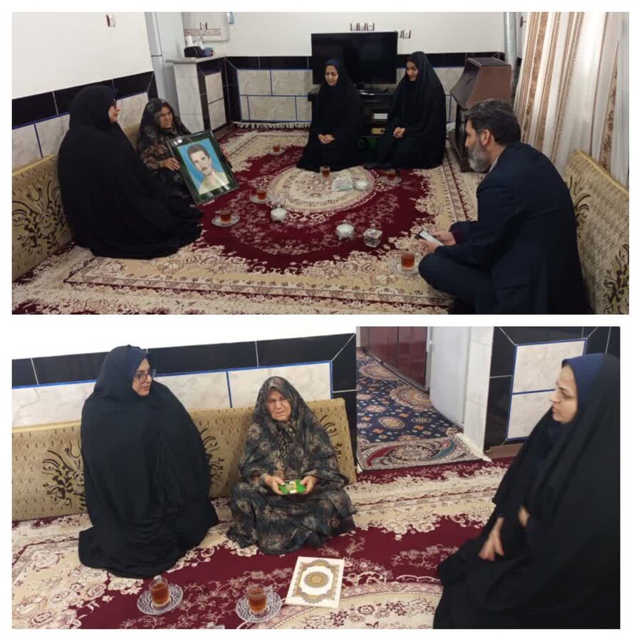 رامیان |  دیدار با مادر گرانقدر  شهید والامقام " محمد غفاری"، با حضور ریاست اداره بهزیستی شهرستان