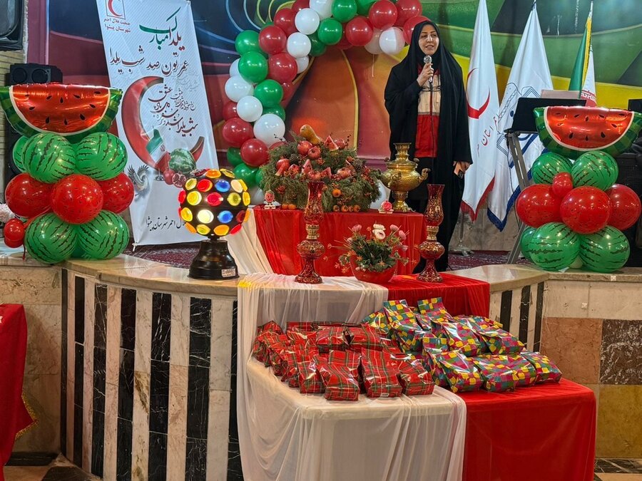 پیشوا | برگزاری جشن یلدا در مجتمع موسی بن جعفر(ع) با مشارکت جمعیت هلال‌احمر