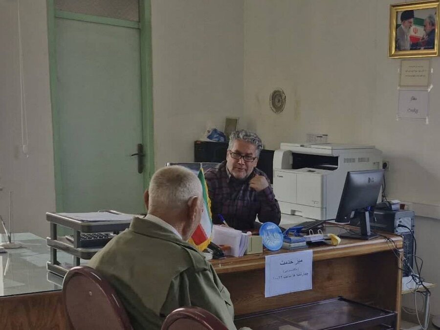 برگزاری میز خدمت بهزیستی شهرستان چهاربرج در محل اداره بهزیستی