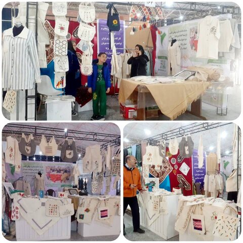 خوسف/حضور در نمایشگاه شب چله جهت فروش محصولات تولید شده جامعه هدف