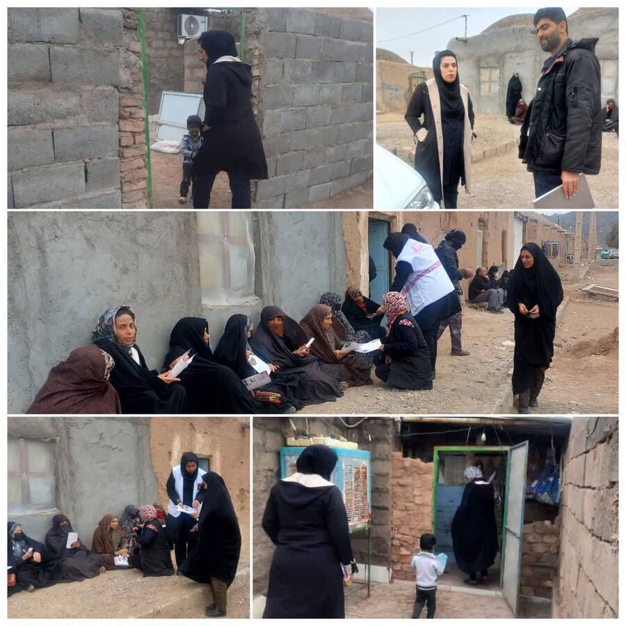 خوسف/استقرار تیم اورژانس اجتماعی در روستای معدن قلعه‌زری