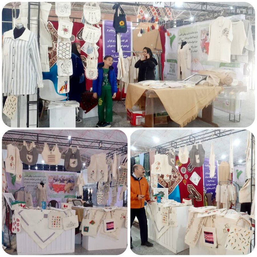 خوسف/حضور در نمایشگاه شب چله جهت فروش محصولات تولید شده جامعه هدف