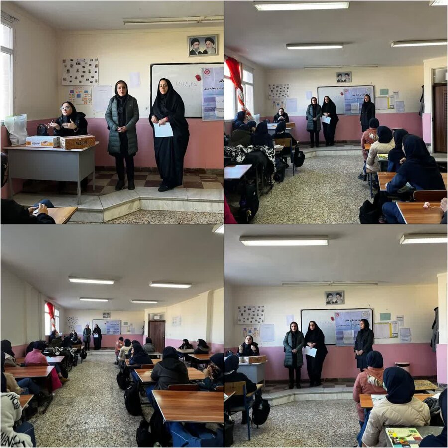 بازدید کارشناس استانی از روند اجرای طرح «خاتم» در مدارس تویسرکان