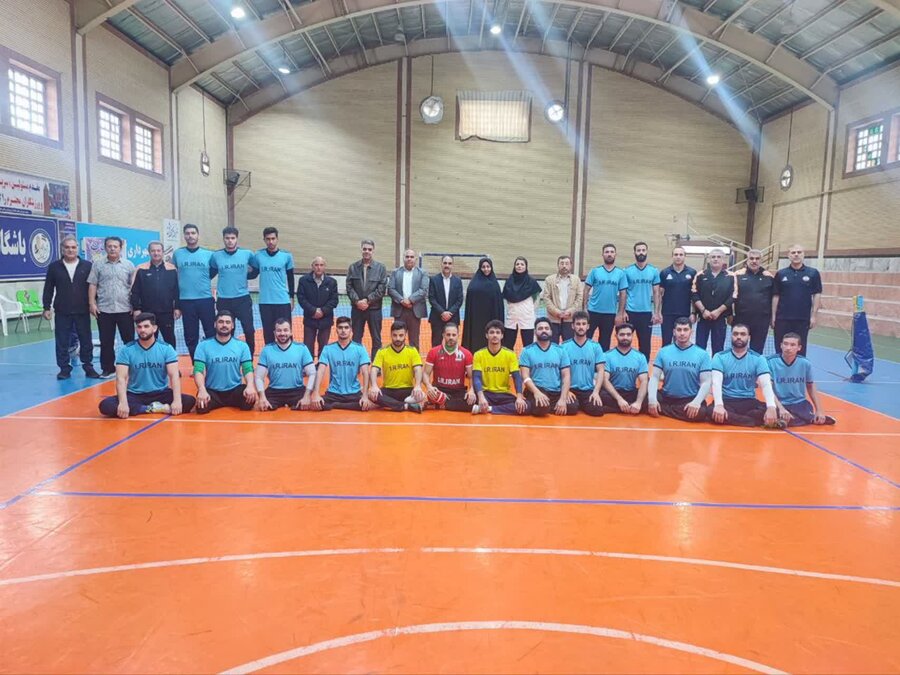 حضور مدیرکل بهزیستی گلستان در اردوی تیم ملی والیبال نشسته در گنبدکاووس