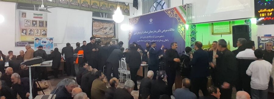 دیدار محله‌محور استاندار آذربایجان‌غربی با اهالی روستای قره‌حسنلوی روضه ارومیه