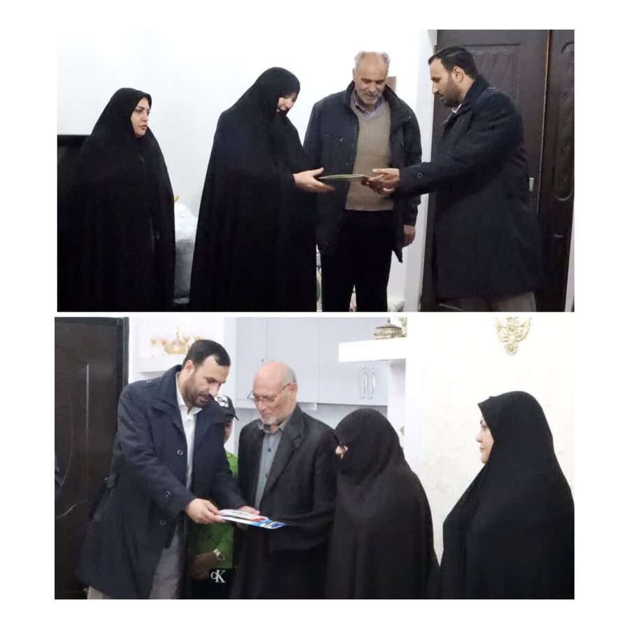 گرمی|  حضور نماینده محترم شهرستان و سرپرست اداره بهزیستی گرمی و تجلیل از مادر شهید و همسر ایثارگر به مناسبت هفته زن