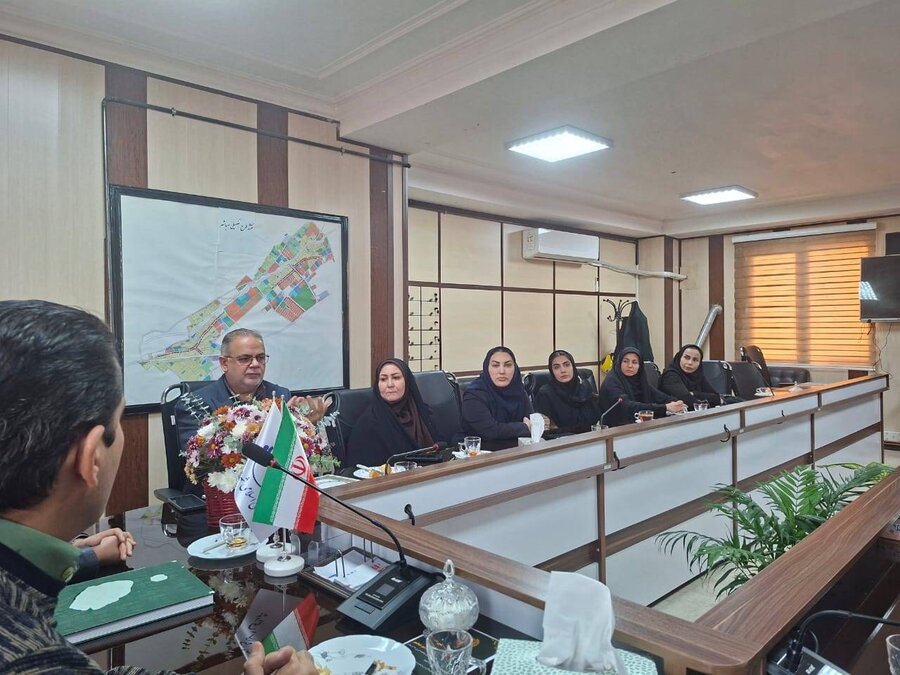 شهریار | دیدار رئیس اداره بهزیستی شهریار با شهردار، رئیس و اعضای شورای اسلامی صباشهر