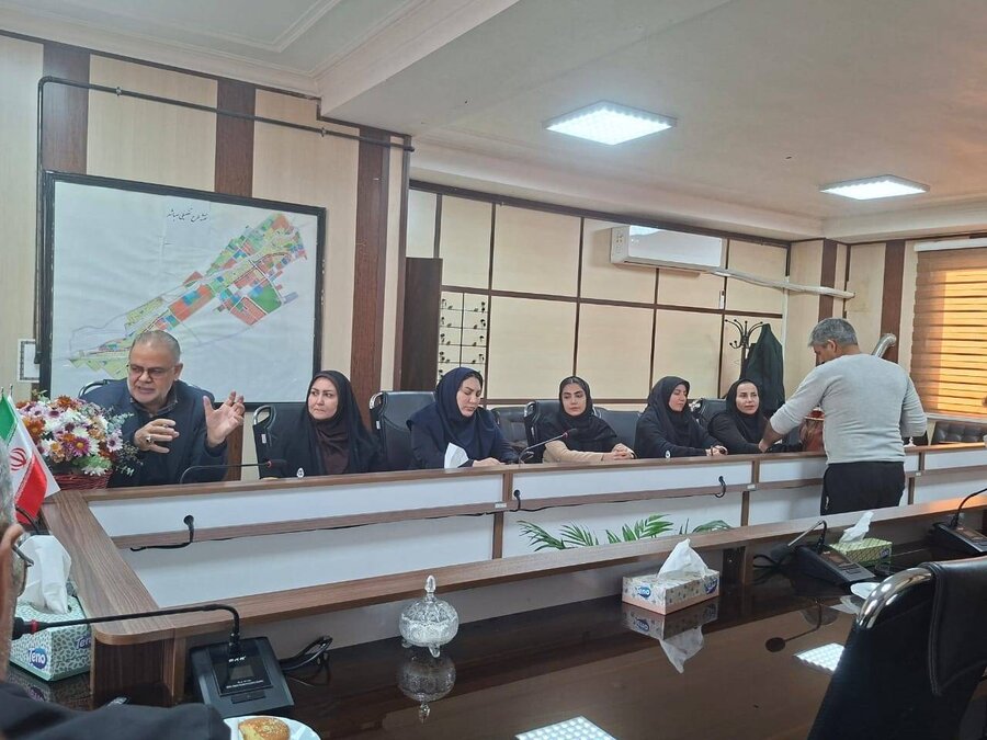شهریار | دیدار رئیس اداره بهزیستی شهریار با شهردار، رئیس و اعضای شورای اسلامی صباشهر