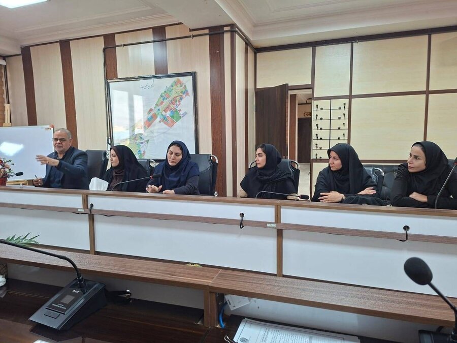 شهریار | دیدار رئیس اداره بهزیستی شهریار با شهردار، رئیس و اعضای شورای اسلامی صباشهر