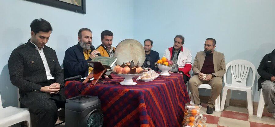 آیین شب یلدا در مرکز نگهداری بیماران روانی مزمن «نساره» دیواندره برگزار شد