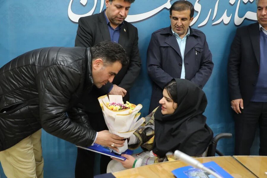 تجلیل از قهرمانان پارآسیایی ورزش‌های جانبازان و توانیابان استان همدان