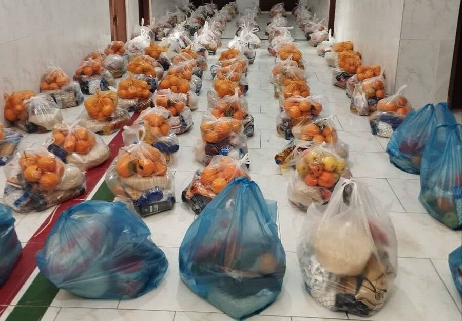 توزیع ۱۲۰ بسته معیشتی ویژه شب یلدا برای مددجویان بهزیستی شوط