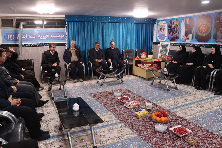 حضور استاندار اردبیل در جشن یلدای خانه معلولان ذهنی ائمه اطهار(ع)