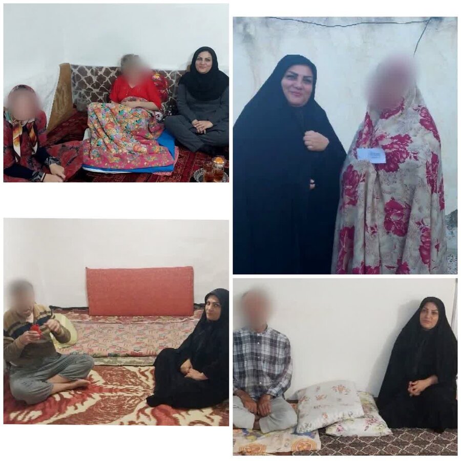 گرمی|  دیدار و دلجویی از مددجویان تحت پوشش بهزیستی شهرستان گرمی