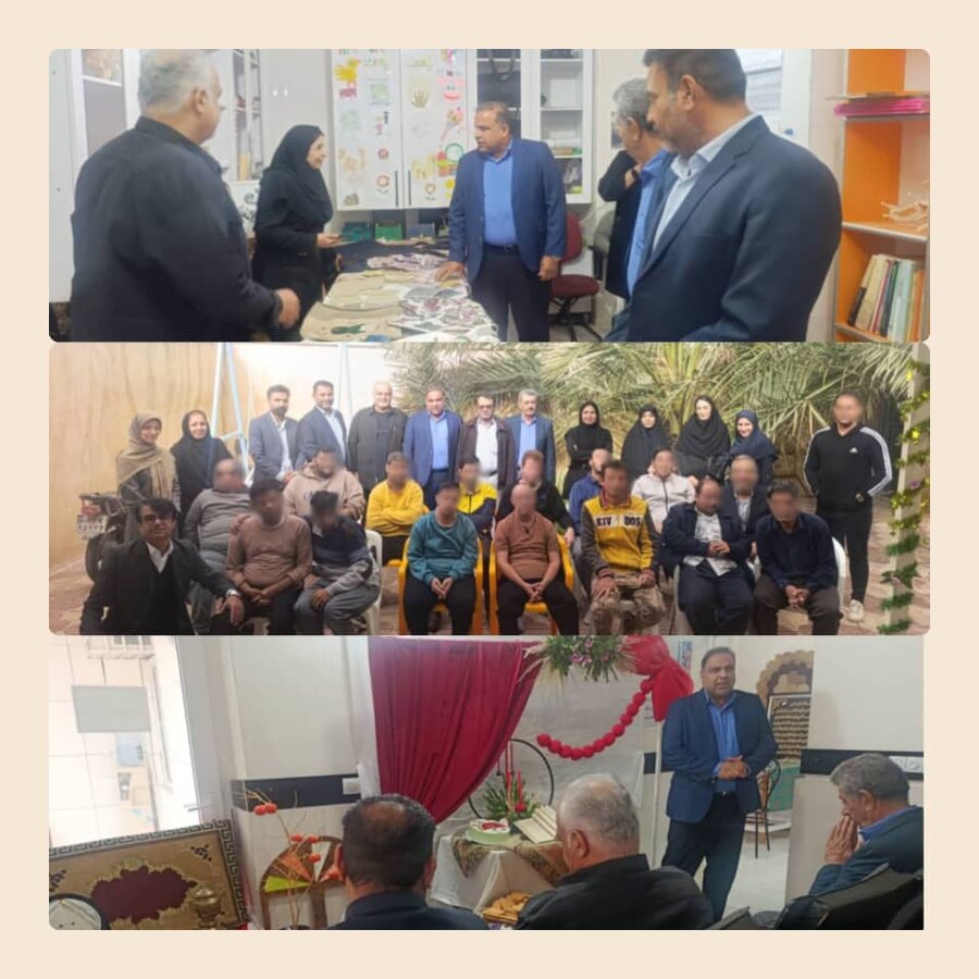 دشتی|بازدید سرپرست اداره بهزیستی شهرستان دشتی از مرکز حرفه‌آموزی پسرانه «جهش» و تأکید بر توانمندسازی و آموزش هدفمند توان‌خواهان