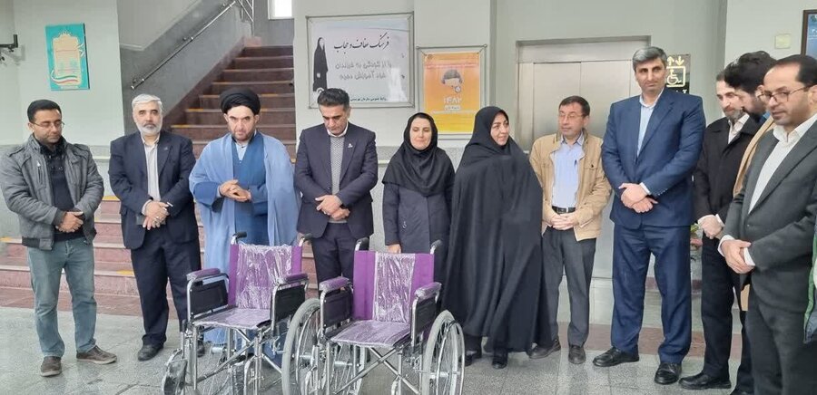 اهدای ۱۰ دستگاه ویلچر توسط شرکت گاز گلستان به جامعه هدف بهزیستی