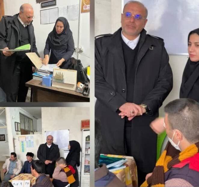  نماینده ازنا و دورود در مجلس شورای اسلامی  از مرکز نگهداری معلولین ذهنی در شهرستان ازنا بازدید کرد