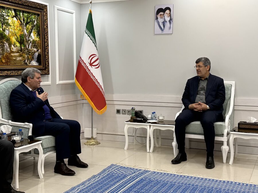 دیدار سید جواد حسینی معاون وزیر و رئیس بهزیستی کشور و هیئات همراه با استاندار