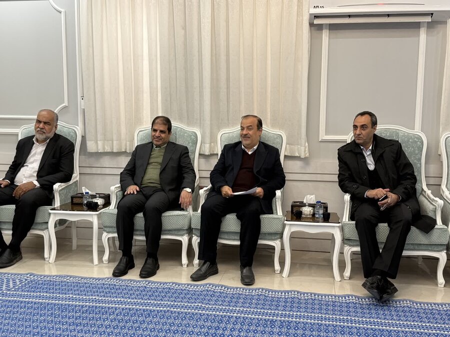 دیدار سید جواد حسینی معاون وزیر و رئیس بهزیستی کشور و هیئات همراه با استاندار