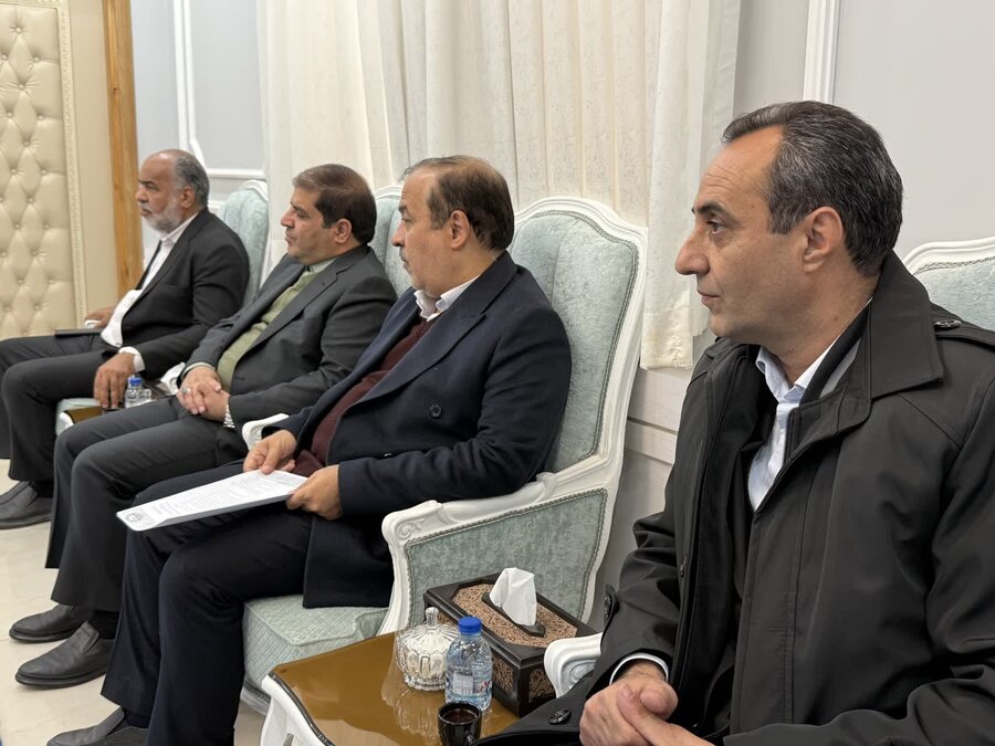 دیدار سید جواد حسینی معاون وزیر و رئیس بهزیستی کشور و هیئات همراه با استاندار