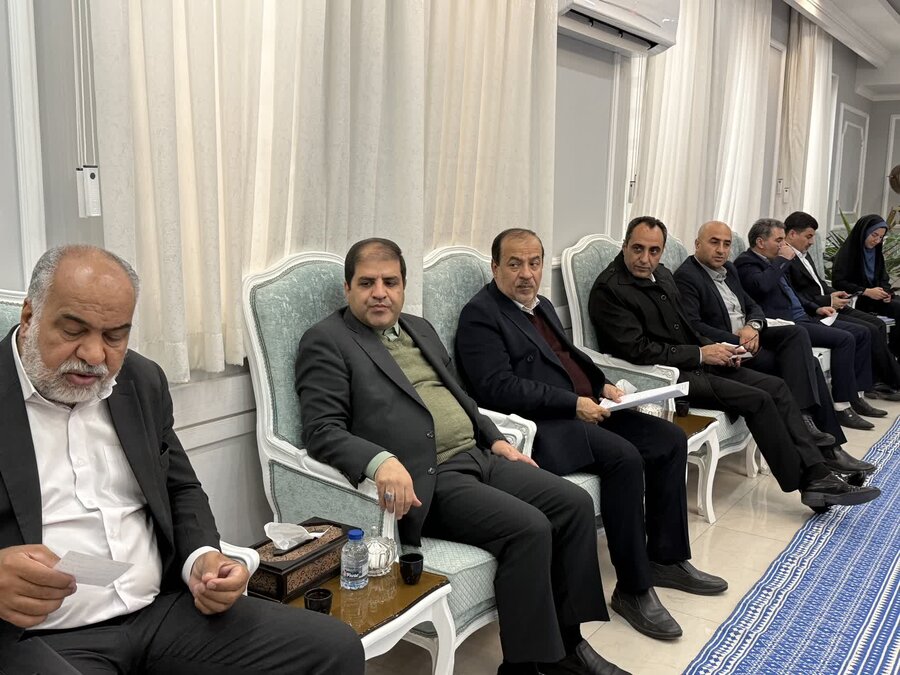 دیدار سید جواد حسینی معاون وزیر و رئیس بهزیستی کشور و هیئات همراه با استاندار