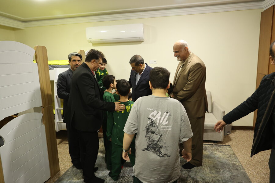 بازدید معاون اجرایی رئیس جمهور از مرکز نگهداری پسران خانه آفتاب