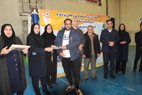 گزارش تصویری ا برگزاری اختتامیه جشنواره  ورزش بازیهای بومی ومحلی  ویژه افراد دارای معلولیت مناطق روستایی بلند همتان بهزیستی استان مرکزی