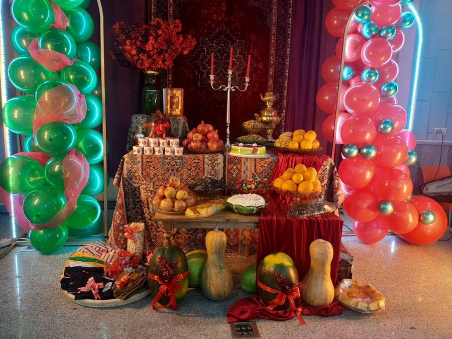 برگزاری مراسم شب یلدا در خانه کودک و نوجوان گلستان ارم – شهرستان میاندوآب