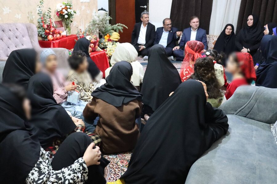 یلدای مهربانی در بوشهر؛ حضور استاندار و فرماندار در کنار کودکان بهزیستی