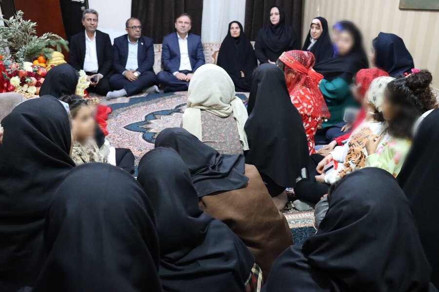 یلدای مهربانی در بوشهر؛ حضور استاندار و فرماندار در کنار کودکان بهزیستی