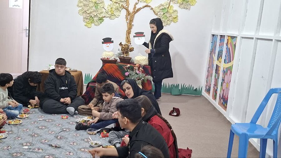 آیین شب یلدا در مرکز توانبخشی راهین کامیاران برگزار شد