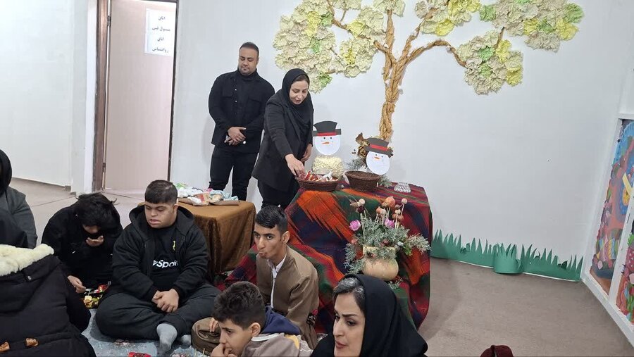 آیین شب یلدا در مرکز توانبخشی راهین کامیاران برگزار شد