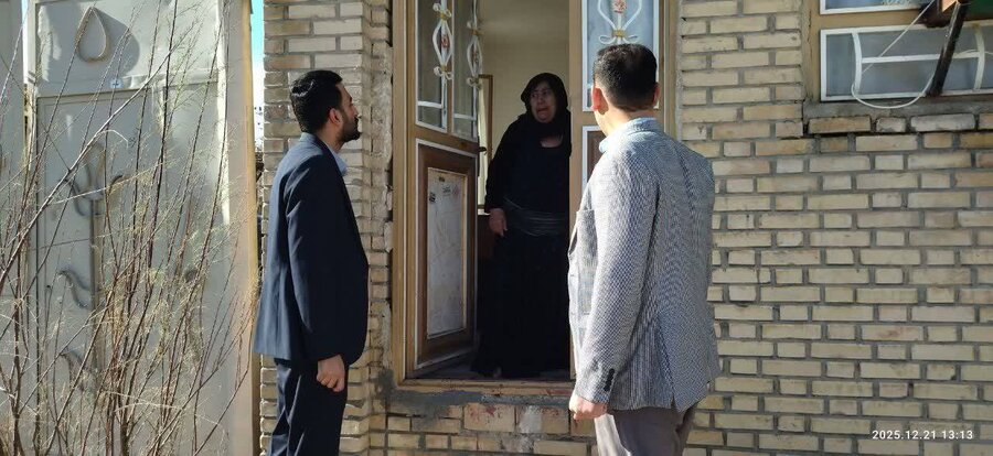 بازدید رئیس اداره بهزیستی شهرستان پیرانشهر از منازل مددجویان تحت پوشش