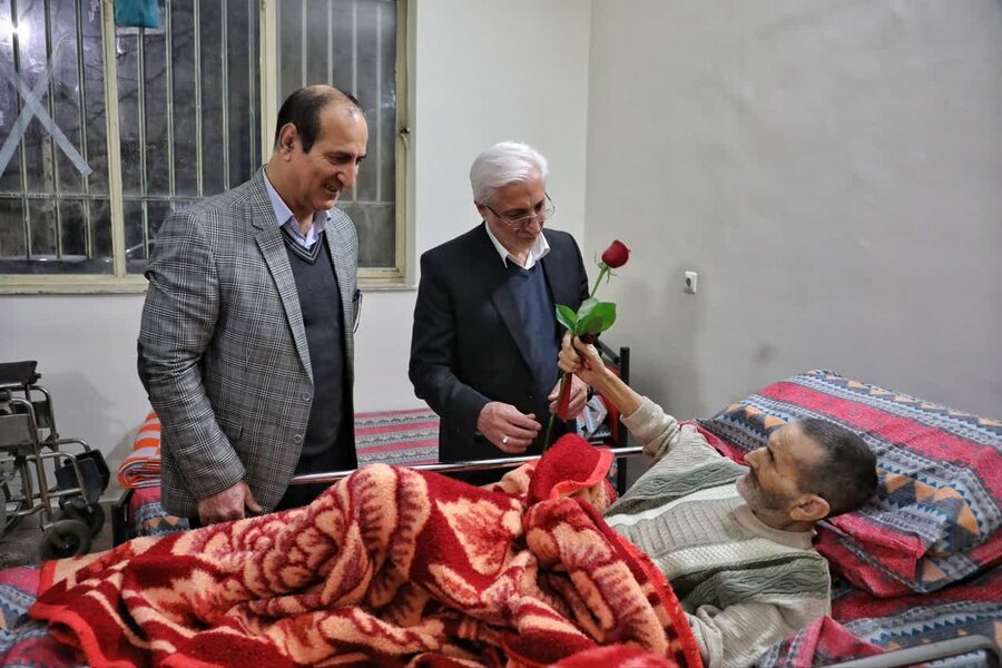 حضور یلدایی استاندار خراسان شمالی در مرکز سالمندان پردیس بجنورد