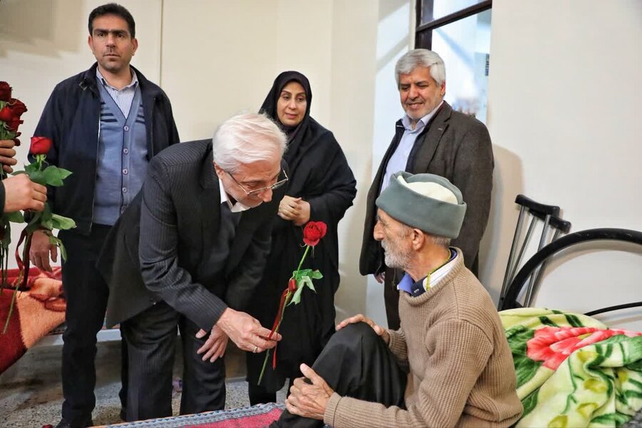 حضور یلدایی استاندار خراسان شمالی در مرکز سالمندان پردیس بجنورد