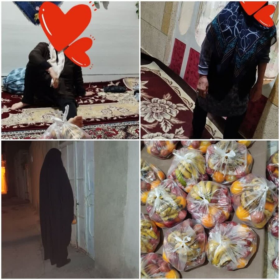 یلدای مهربانی در کبودراهنگ؛ اهدای میوه به خانواده‌های تحت پوشش