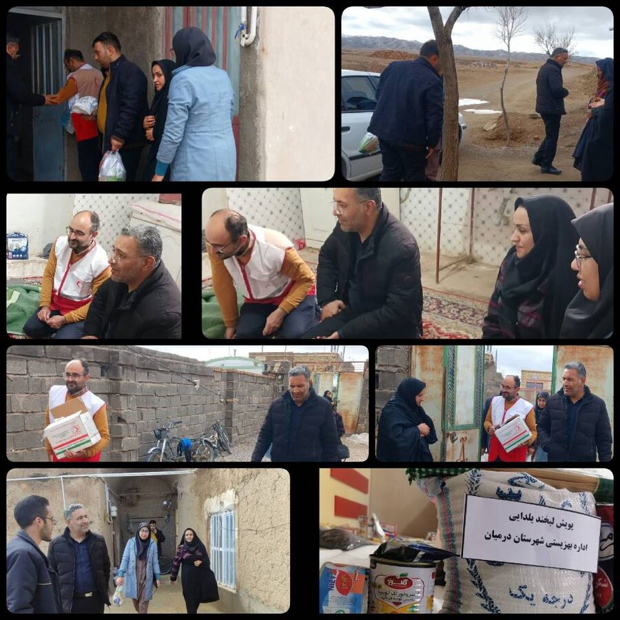  توزیع بسته‌های غذایی ،بهداشتی بین مددجویان حوزه های توانبخشی و اجتماعی