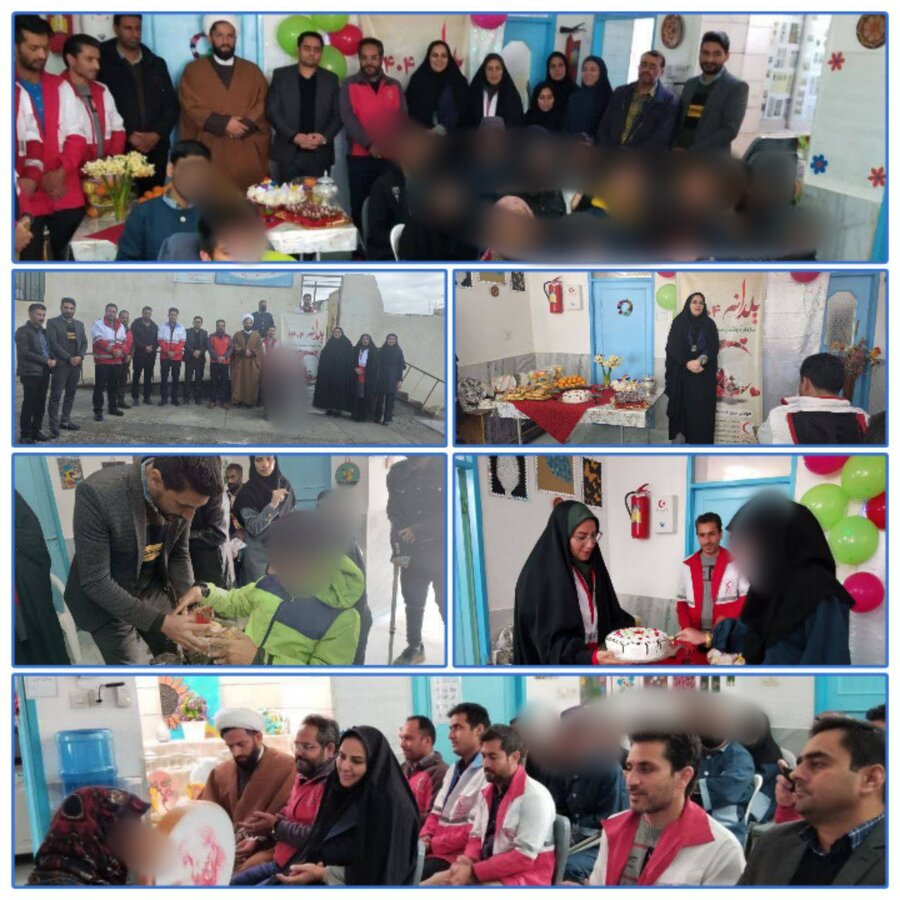 یلدا متفاوت و شادی‌آفرین در مرکز حرفه‌آموزی مهر معلولین سربیشه با همکاری جمعیت هلال‌احمر