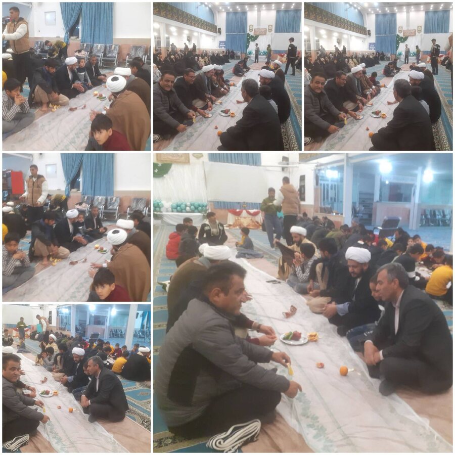 ایتام و زنان سرپرست خانوار، میهمان قرارگاه جهادی شهید ناصری در شب یلدا