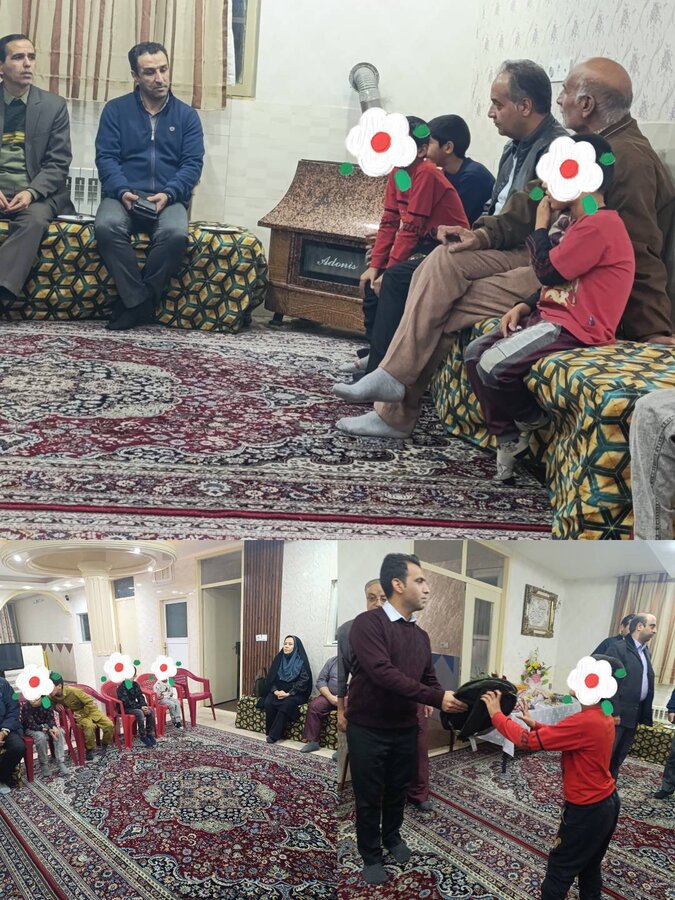 فرزندان خانه امام علی علیه السلام بیرجند، یلدا را میزبان مسئولین بودند