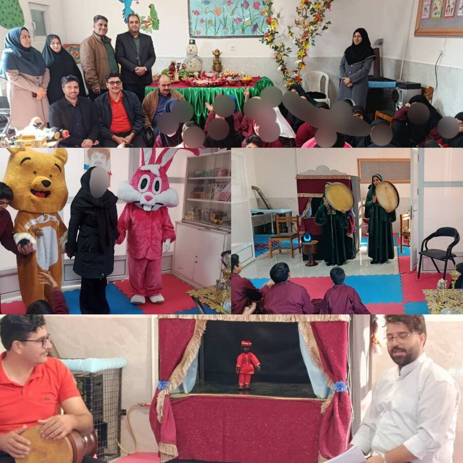  حضور رئیس بهزیستی بشرویه در جشن یلدای مرکز «بچه‌های آسمان»