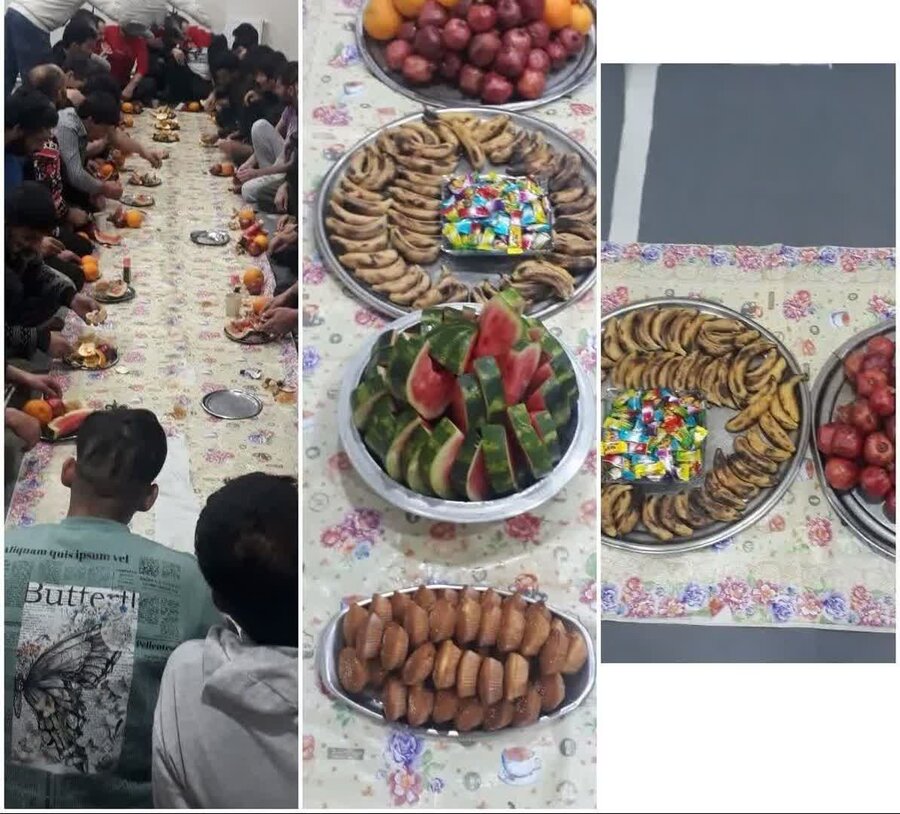 جشن یلدا در کمپ ترک اعتیاد "خانه رهایی سبز" کبودراهنگ برگزار شد