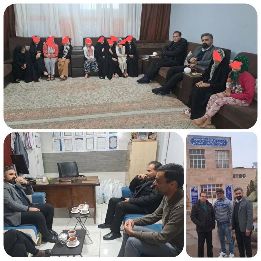 حضور مدیر کارخانه سیمان قاین در موسسات خیریه و مراکز تحت نظارت بهزیستی،بمناسبت شب یلدا