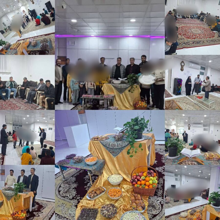 برگزاری مراسم شب یلدا در موسسه خیریه احسان آسمانی قاین