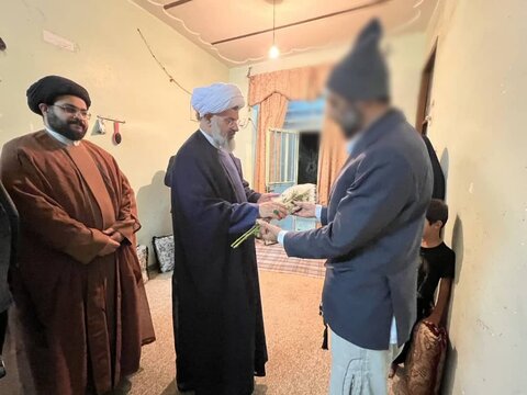 دشتی|دیدار یلدایی امام جمعه شهرستان دشتی با خانواده نیازمند تحت پوشش بهزیستی