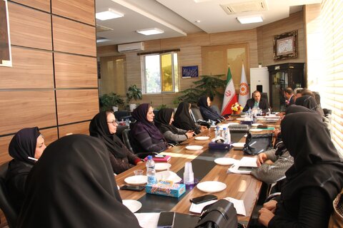 جلسه مدیر و کارشناسان بهزیستی شیراز  با سرپرست بهزیستی فارس