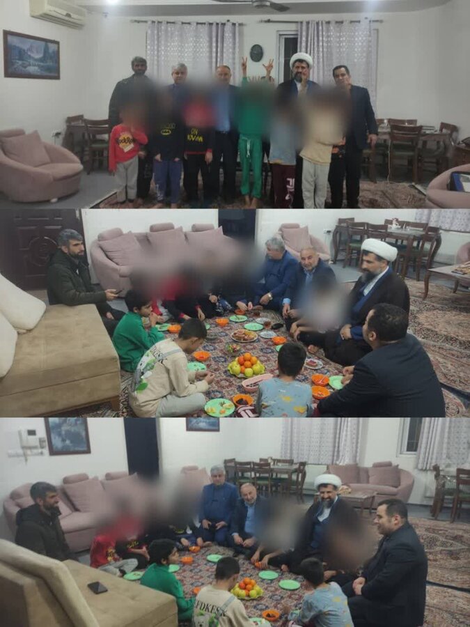 مینودشت | شب یلدا :همراهی مسئولان مینودشت با کودکان تحت حمایت بهزیستی شهرستان