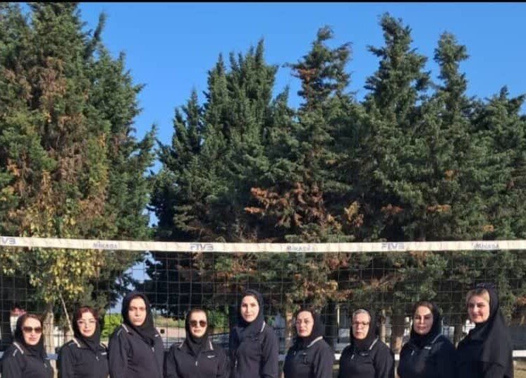 برگزاری مسابقه والیبال بانوان